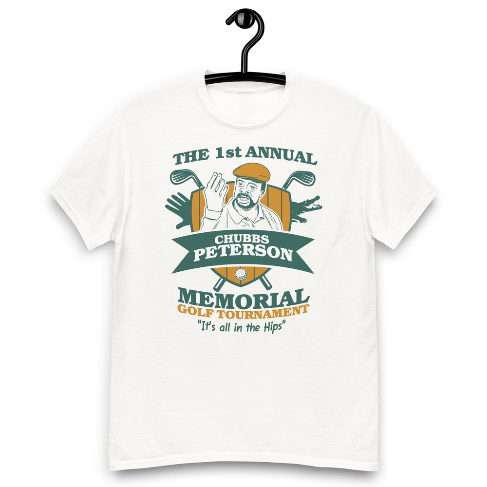 Happy Gilmore Movie Chubbs Peterson Memorial Golf Tournament T Shirt White